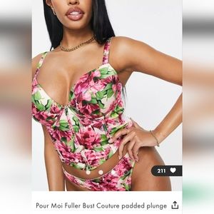 Floral Full Bust Corset Top